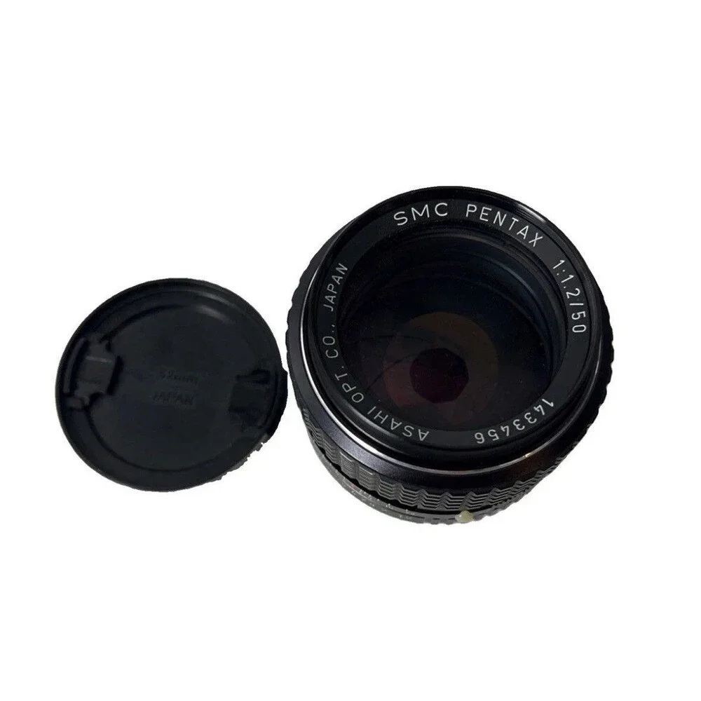 RARE SMC PENTAX-A 50MMF/1.2 K MOUNT LENS WITH CAPS CLEAN GLASS
